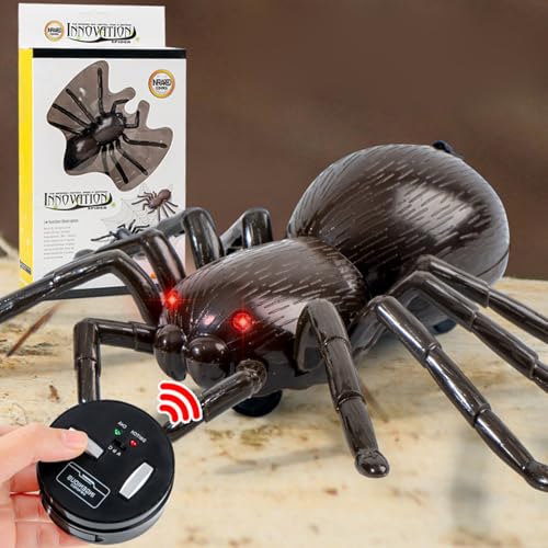Araña de control remoto realista para asustar en bromas de Halloween 2