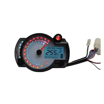 Motorcycle Speedometer Tachometer For KOSO RX2N Tachometer Fuel Meter Digital Motorcycle Odometer Speedometer Adjustable 7 Colors Display