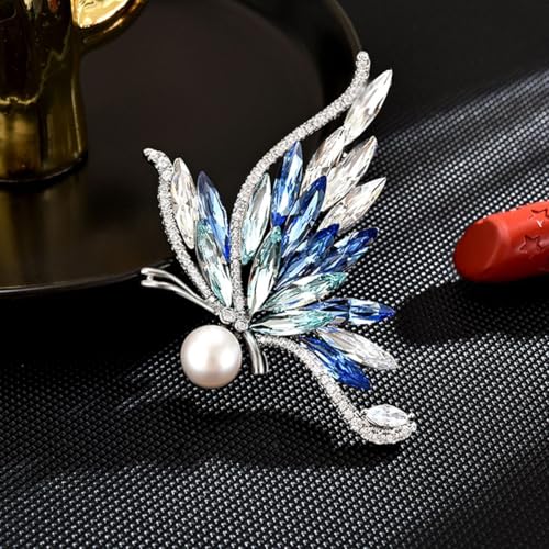 Image of Butterfly Bee Brooches - Rhinestone Butterfly & Bee Lapel Pins - Valentine's Day Gifts for Her