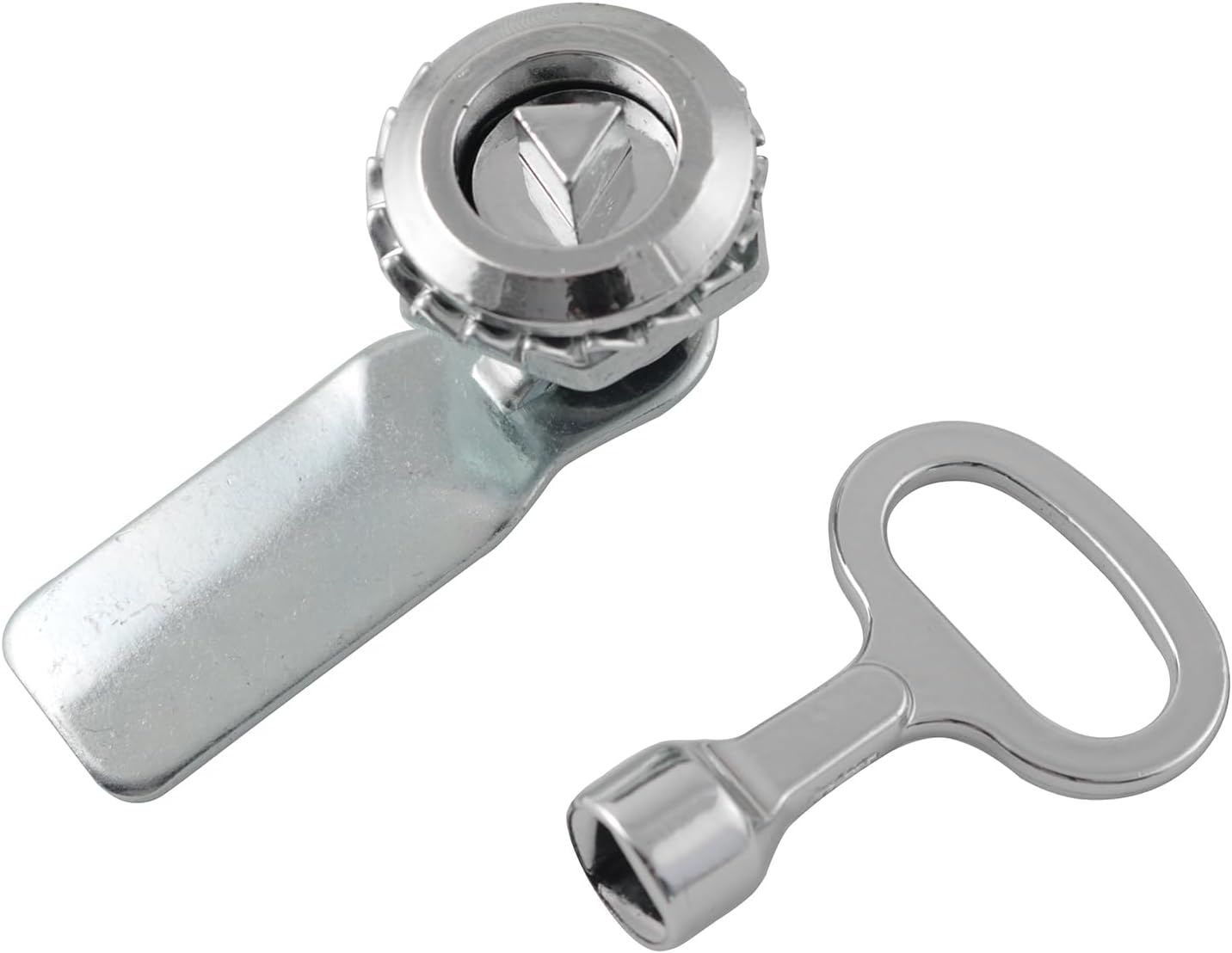 LQ Industrial Cam Lock with Triangle Sleeve Key 90 Degree Swivel Zinc Alloy for Fixing Cabinet Door Mailbox Mechanical Equipment