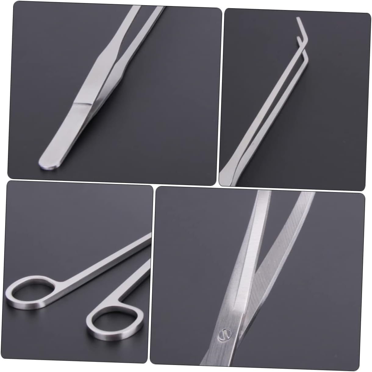 1Set Fish Tank Cleaning Kit Durable with Tweezers Scissors and Flat Shovel for Efficient Aquarium Maintenance and Water Grass Cleaning