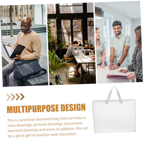 Sac de rangement pour dessins blanc contre la pluie et les déchirures