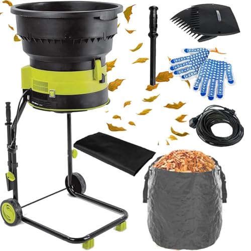 GAYAYAS 2500W Electric Leaf Mulcher with Collection Bag