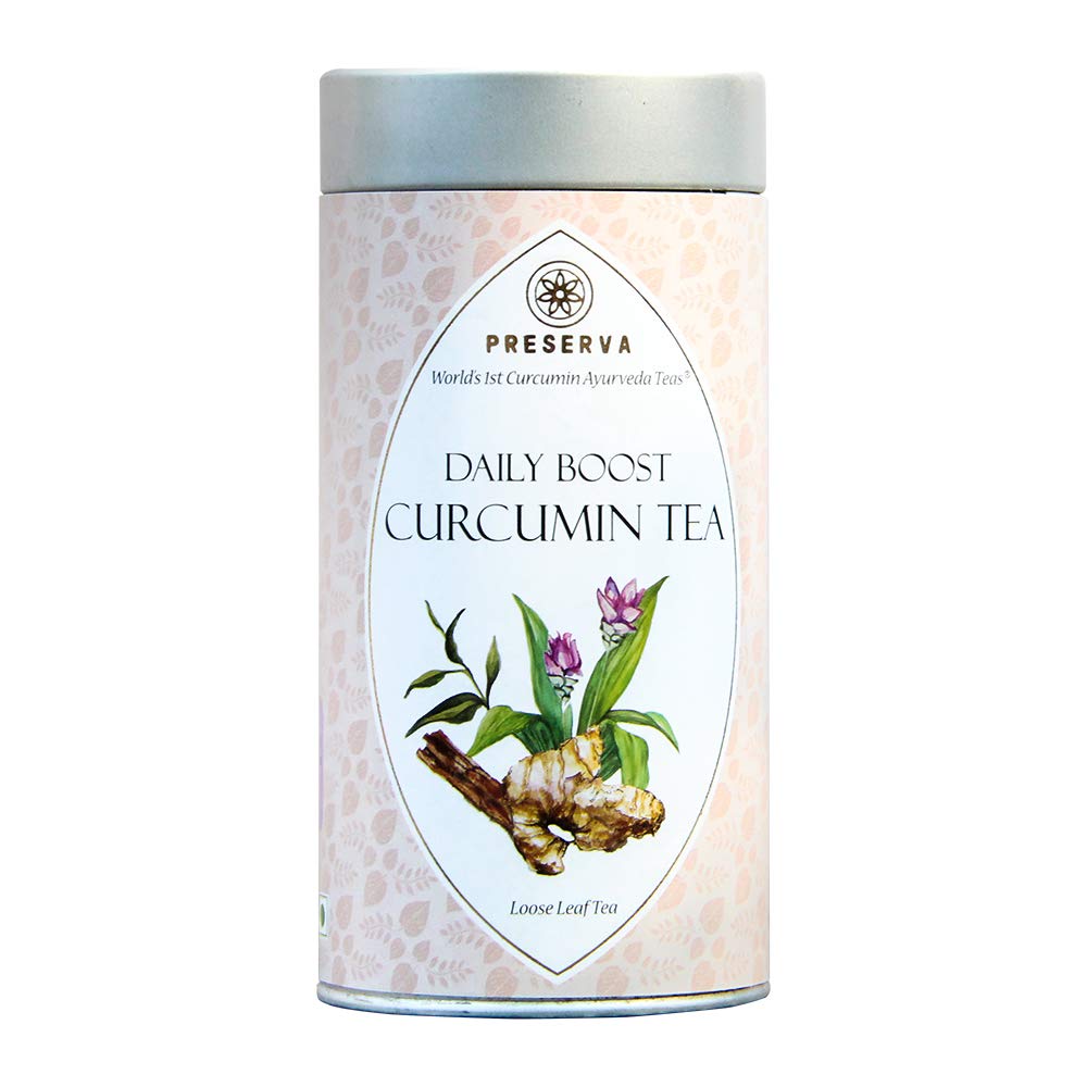 Preserva Wellness Daily Boost Curcumin Tea - 100g (Pack of 1) - Energy Booster, Turmeric Tea, Herbal Tea, with Ginger, Cinnamon & Cardamom (B07F75QB9V) Amazon Price History, Amazon Price Tracker