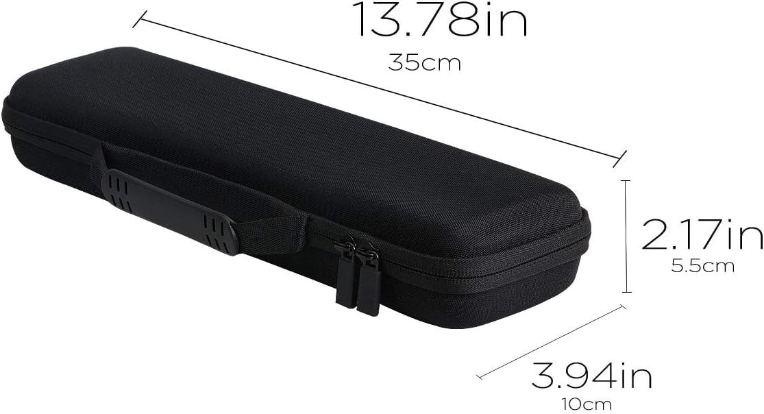 co2CREA Duro Viajar Caja Estuche Funda para Korg 009516/Korg NANOKEY2BK - BK Controlador Midi(Funda Solo) (Estuche+asa Negra)
