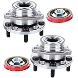 ECCPP Wheel Bearing Assembly Front fit Buick Skyhawk Skylark Somerset Cadillac Cimarron Chevy Beretta Cavalier Corsica Oldsmobile Achieva Calais Firenza 5 lugs 513017 Wheel hubs 2 pcs