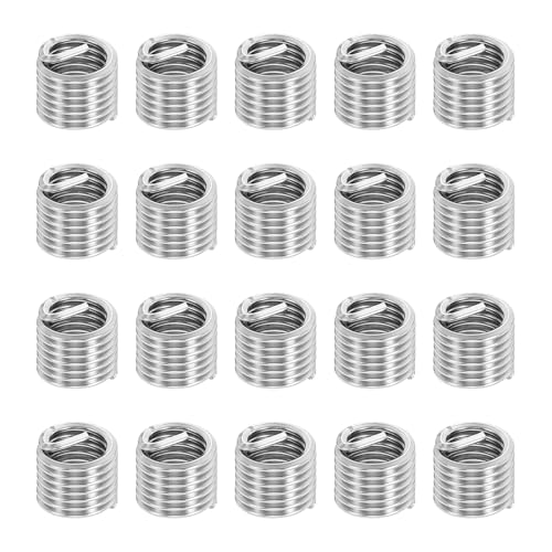 Image of PATIKIL Wire Thread Inserts 3/8-16 UNC 1.5D 14.2mm, 20Pcs 304 Stainless Steel Helical Coiled Wire Screw Threaded Sleeve Sheath for Mechanical Equipment Automotive Repairs