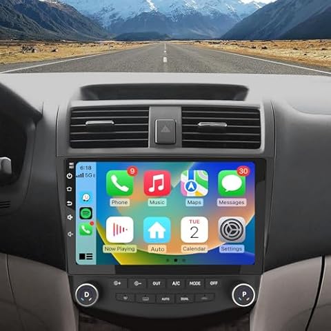 AWESAFE Car Radio Stereo 2+64GB 10 inch Touch Screen for Honda Accord 7th 2003 2004 2005 2006 2007 with CarPlay Android Auto Cover