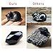 OwMell Tiny Sleeping Cat Statue Hand-Carved Healing Stone Gemstone Little Kitten Statue Figurine 2