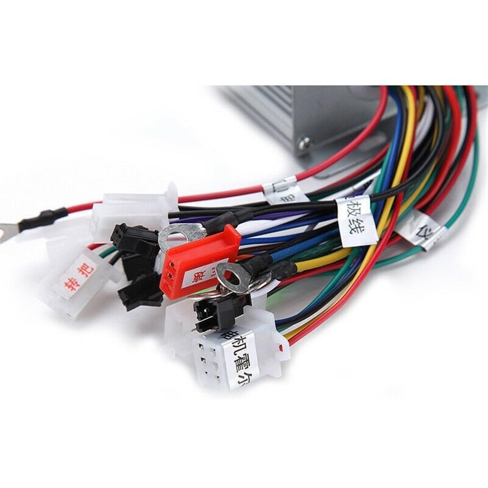 Centralina Monopattino Elettrico 36v/48v 350w/450w/500w Motor Controller E-Bike Brushless velocità Driver Controller Accessori for Biciclette Elettriche Brushless Motor Controller(48V500W)