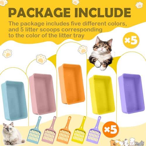 Kit 5 areneros pequeños para gatos y conejos miniatura 3