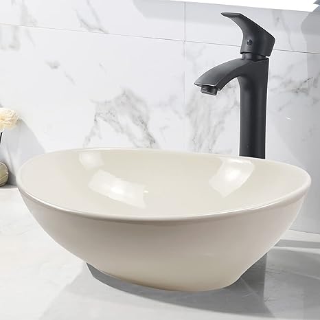 Amazon Jomown限定販売 おしゃれ 洗面ボウル 洗面ボール 410 340 145mm 置き型 洗面台 手洗い鉢 高温焼成 陶器製 手洗い器 トイレ 手洗いボウル 洗面鉢 アイボリー Diy 工具 ガーデン
