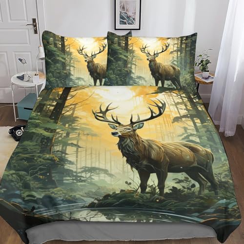 Parure de lit élan 3D en microfibre premium douce pour chambre cocooning - 7