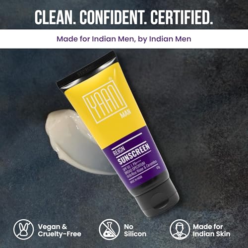 Image of Yaan Man Sunscreen with SPF 50, PA++++ for Oily, Dry & Combination Skin | Sun Protector for Men