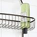 mDesign Large Metal Bathroom Tub & Shower Caddy, Hanging Storage Organizer Center with Built-in Hooks and Baskets on 2 Levels for Bathroom Showers, Stalls, Bathtubs - Bronze