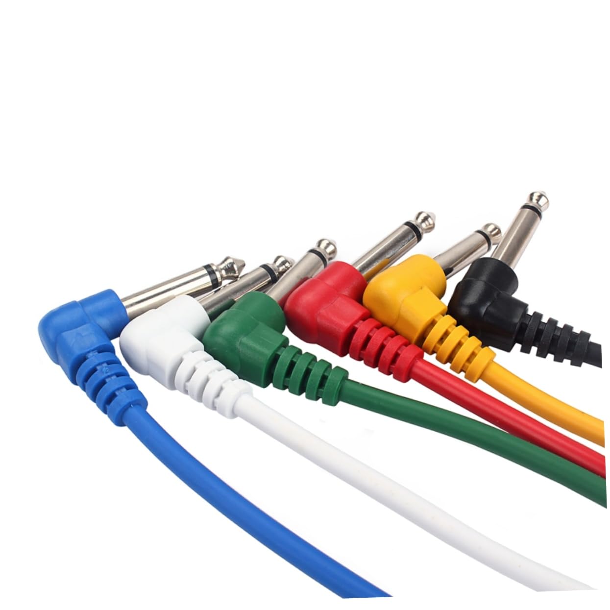 TOGEVAL Professional Guitar Amp Cord 6 Pcs Patch Cables for Clean Signal Transmissi