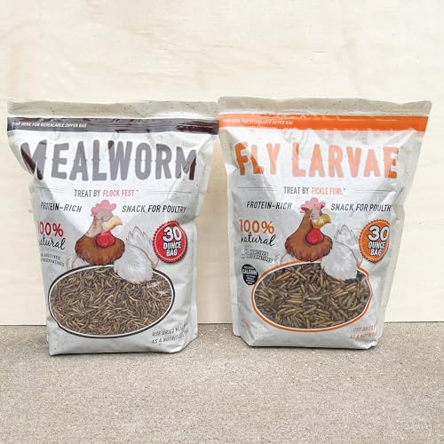 Fickle Fowl 850.5 g Bag Mealworm/Black Soldier Fly Larvas (2 unidades)