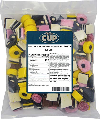 Gustaf's English Licorice Allsorts - 2.5 LB