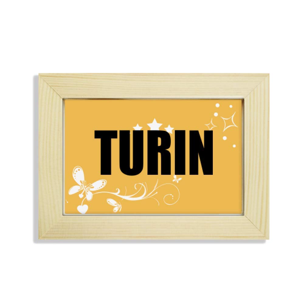 Marco de madera con pintura de Turín Italia cuadro floral exclusivo para escritorio de alta gama