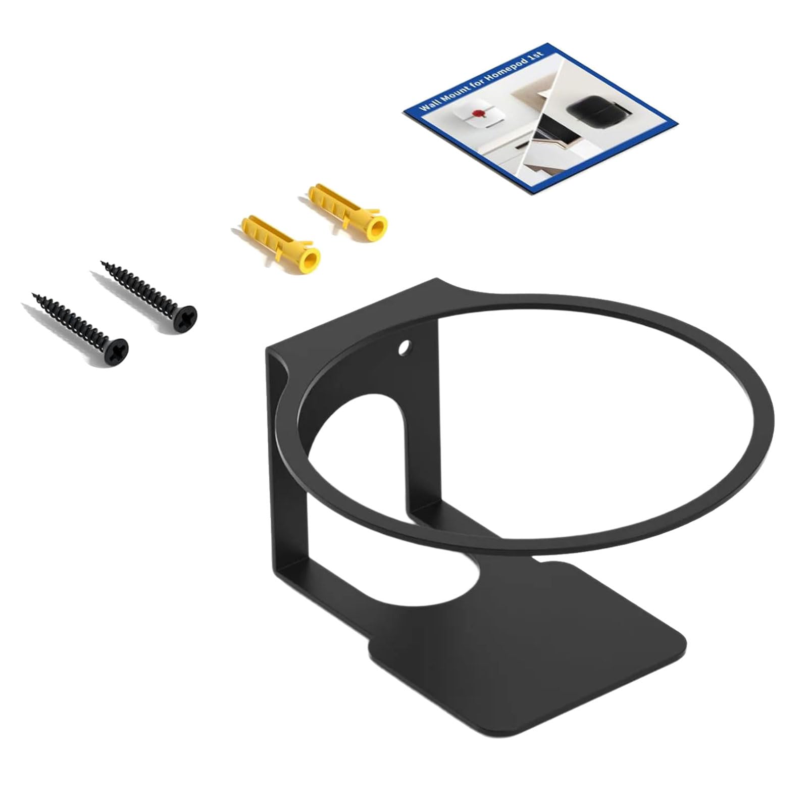 Soporte universal de pared para caja de sonido con configuración y aspecto elegante, opción de acabado blanco o negro