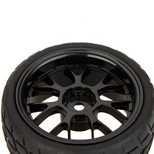 KKmoon 4Pcs alta Performance 1/10 Rally carro jante e pneu 20101 para Traxxas Tamiya HPI Kyosho RC c