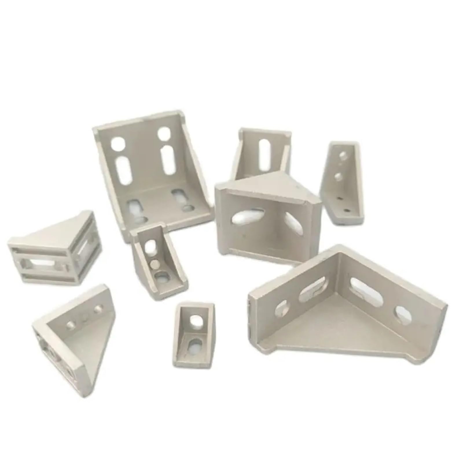 Voplivat 20Pcs 2020 Sliver Aluminum Profile Brackets 2020-6060 Multicolor Corner Connector