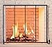 Fire Beauty Flat Panel Fireplace Screen Spark Guard Wrought Metal Gate Cover for Home, Decorative Mesh Fire Place Safety Fence,Baby Safe Spark Guard Protector