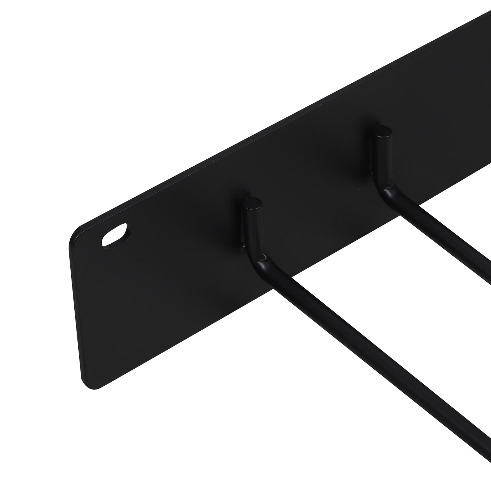 Wandmontierter Rechenhalter aus Metall, Schwarz, Robust