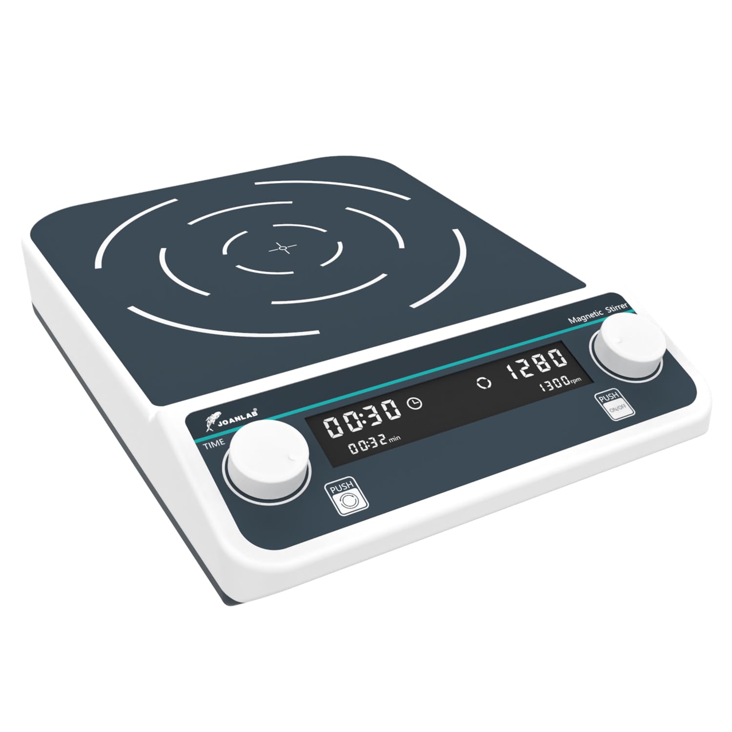 JOANLAB Digital Large Magnetic Stirrer Plate 30L Laboratory High Capacity Magnetic Stir Plate Mixer 50-1300rpm w/Timming Lab Stirrer