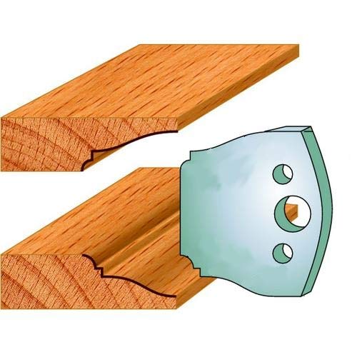 Jeu de 2 couteaux CMT 690.568 pour porte-outils de toupie