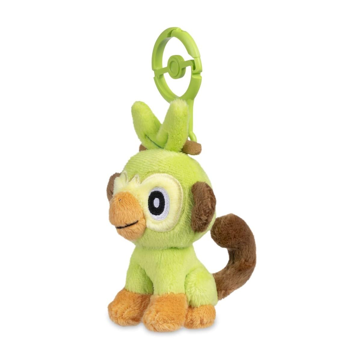 Pokémon Center: Grookey Adventure Partners Plüsch-Schlüsselanhänger, Mehrfarbig, Small