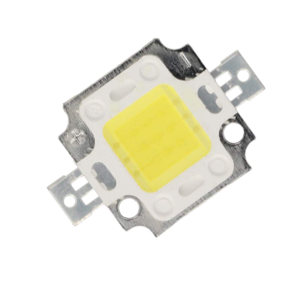 Othmro High Power Led Chip 10W Warm White DC 9V-11V 10W 6500K 900mA Bright Intensity SMD COB Light Emitter Components Diode 10W Bulb Lamp Beads DIY Lighting 1pcs