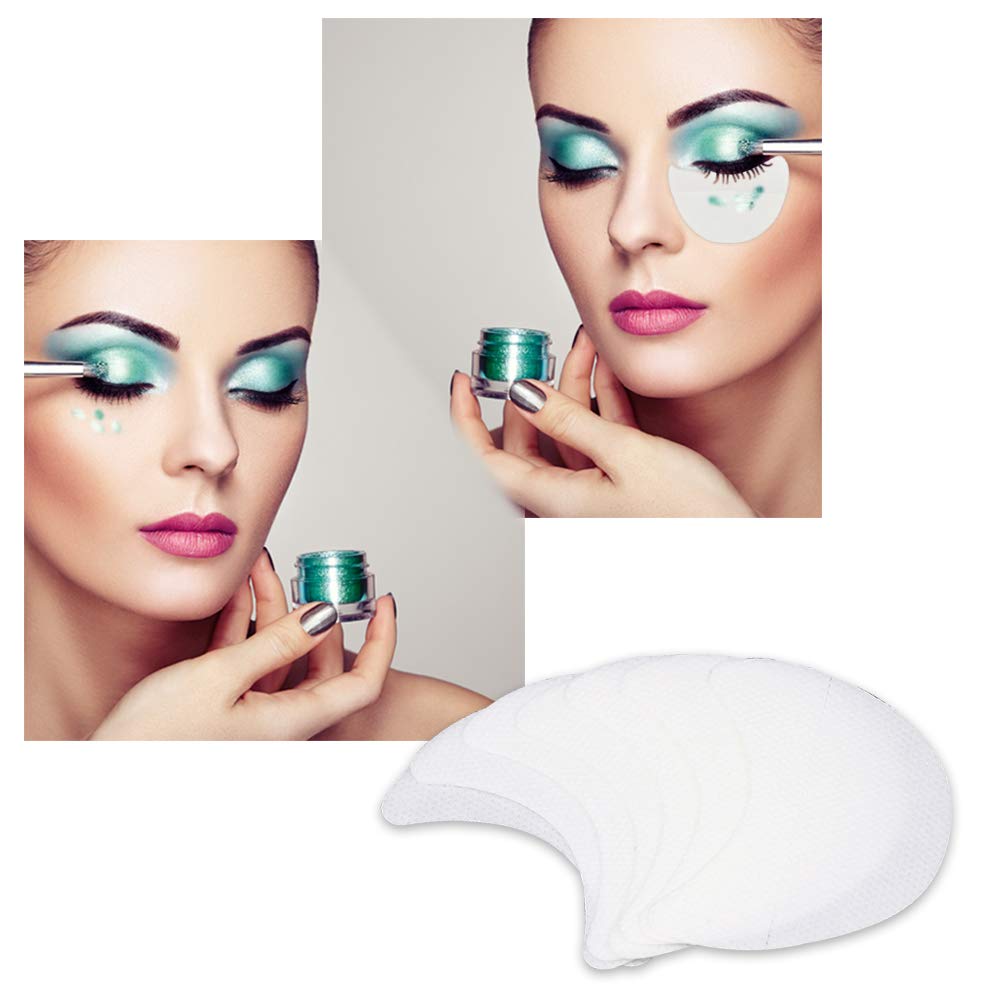 Sonku 150 Pcs Eyeshadow Stencils Pads, Eyeshadow Shields Lint Free Under Patches for Eyelash Extensions,Tinting and Lip Makeup Residue