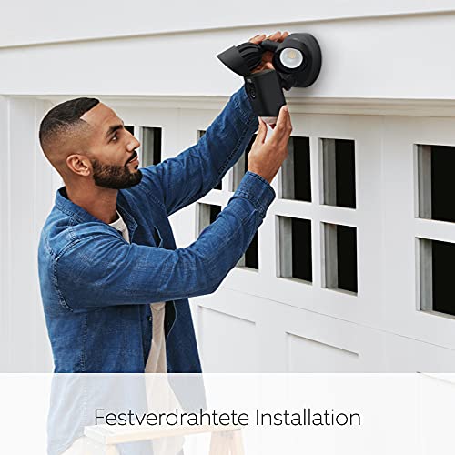 Ring Flutlichtkamera Plus Kabel (Floodlight Cam Wired Plus) | Überwachungskamera aussen mit WLAN & HD-Video, LED-Flutlicht, Nachtsicht… – Ansicht 6