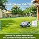 YARDCARE V100 Mähroboter ohne Begrenzungskabel, mit Vision Navigation, 150 Hinderniserkennung, Rasenroboter bis zu 150 m², Akku Rasenmäher Roboter mit Graskamm, Ersatzklingen, Spiral- & Punktschnitt