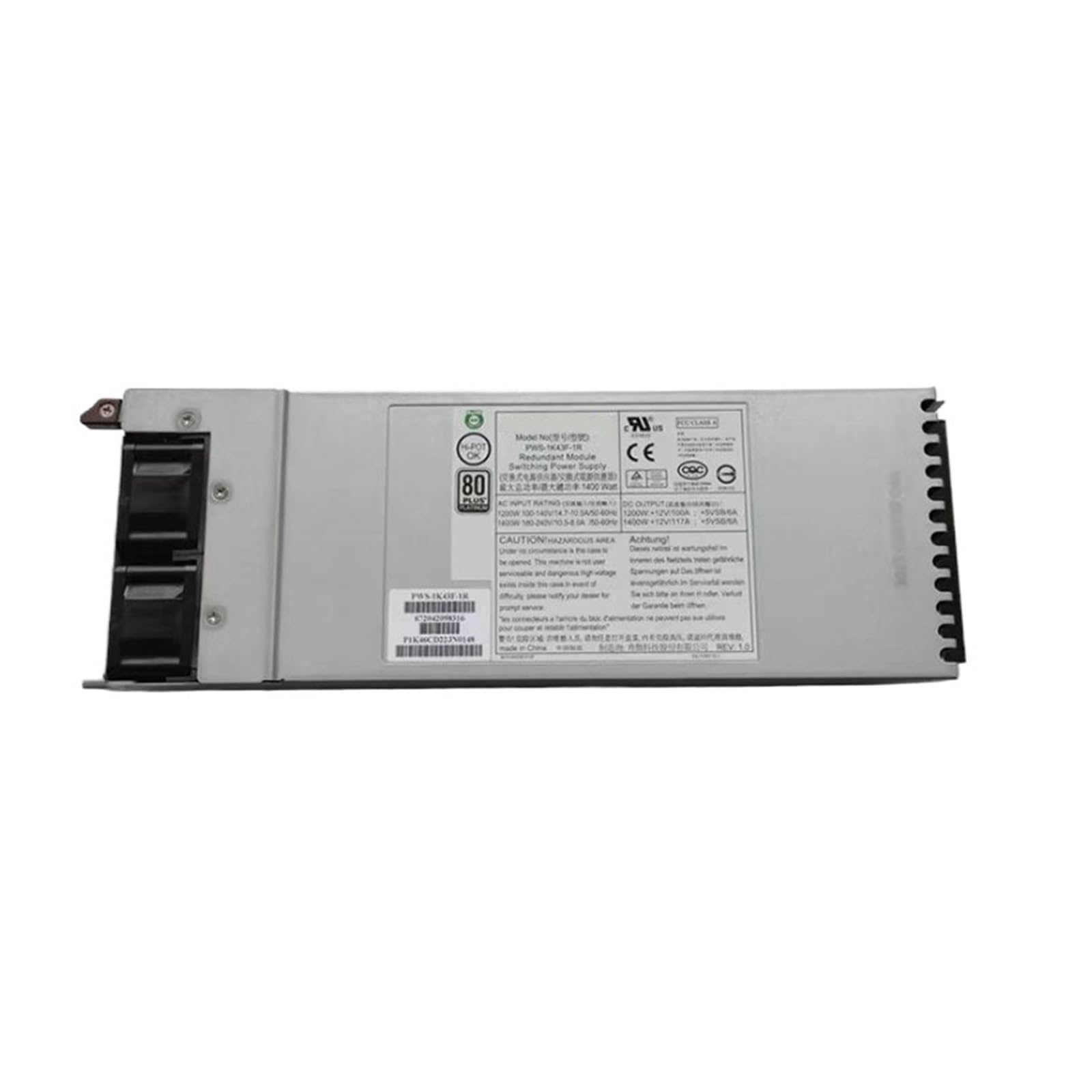 YMUGUEGH SC748 Power Module Server Power Supply PWS-1K43F-1R 1400W