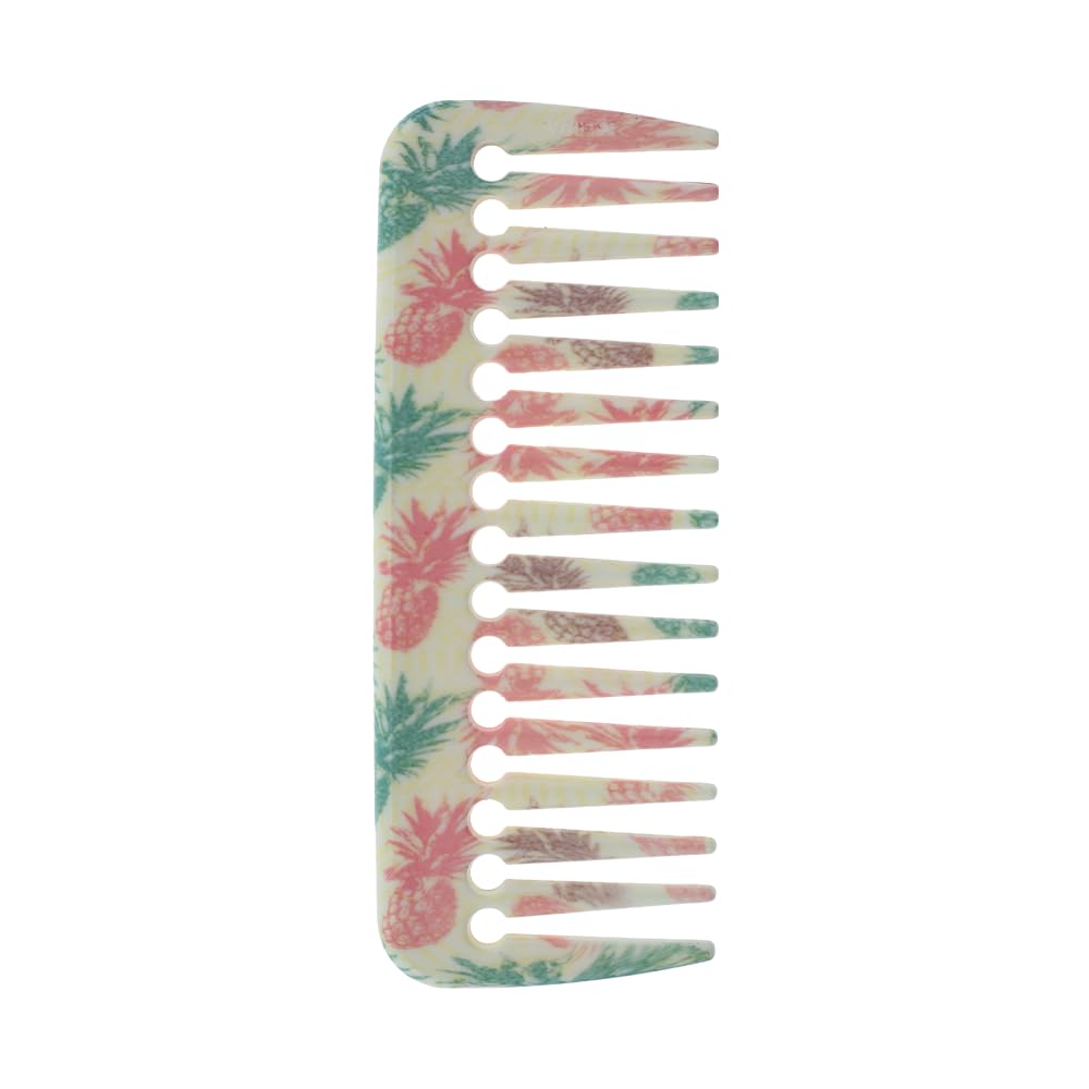 FOLELLO - Professional Detangling Wide Teeth Hair Comb for Women & Men - Ergonomic Rounded Corners Shampoo Comb for Curly and Wavy Hair - Comfortable & Lightweight Comb-image-49