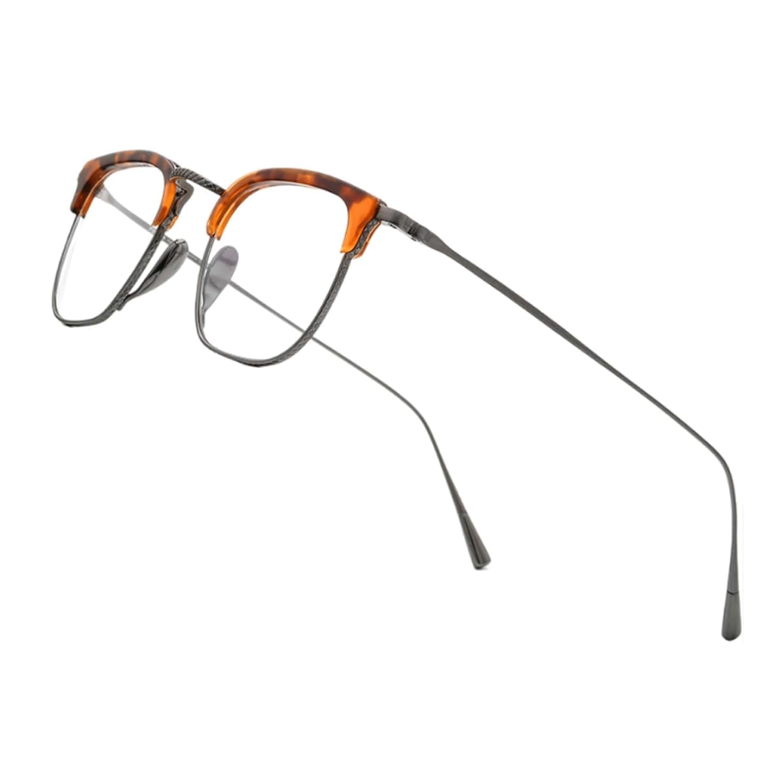 Quadratische Brillenfassungen, Titanlegierung, Herren-Brillenfassungen, transparente Gläser, Damen-Brillenfassungen, bequeme Brillenfassungen