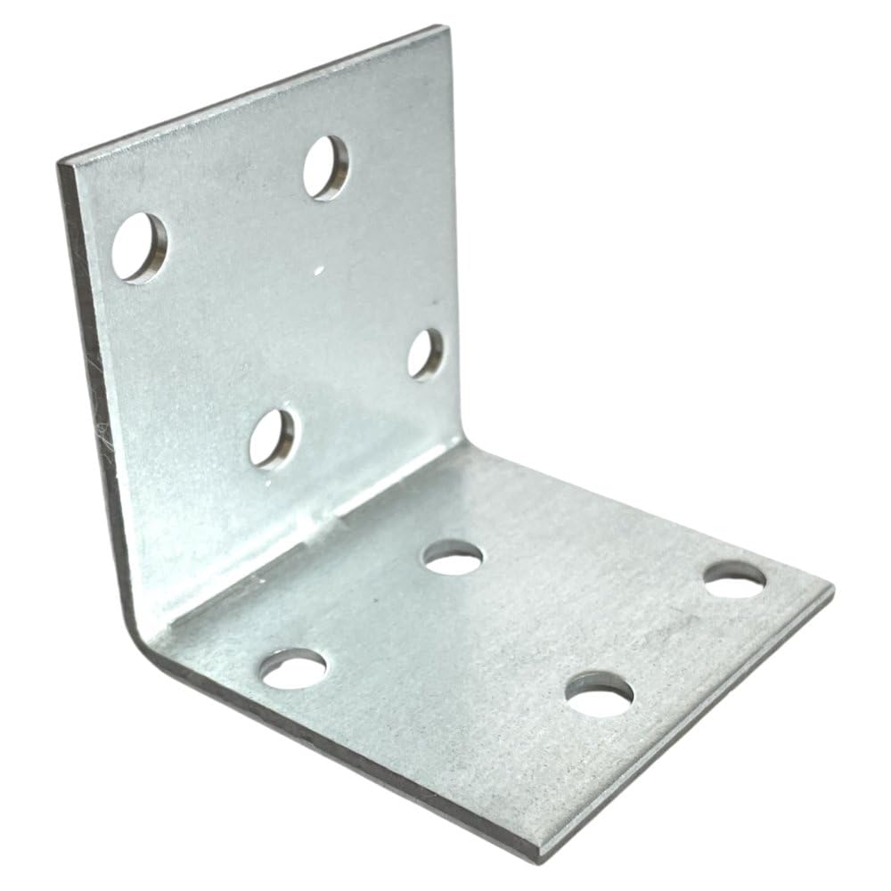 Conector angular de 2 mm, ángulo de montaje – 100 unidades de conectores de madera en ángulo de metal 40 x 40 x 40 mm – Conector de viga pequeño – Ángulo de montaje ángulo de construcción