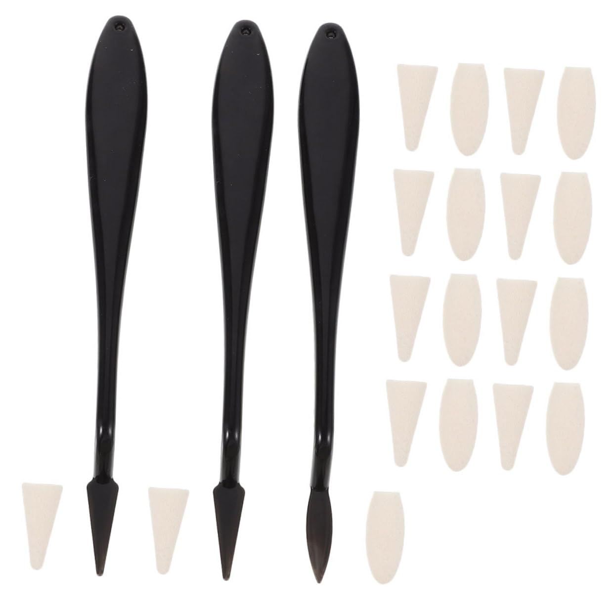 TOPPERFUN Sketch Drawing Tool Set 8pcs Sketch Wipes Blending Stumps Art Sponge Pad