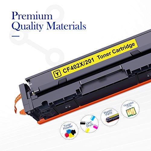 Valuetoner Compatible Toner Cartridge Replacement for HP 201X 201A CF400X CF401X CF402X CF403X CF400A for Color Laserjet Pro MFP M277dw M252dw M277n M277c6 M252n M277 (Black, Cyan, Magenta, Yellow)