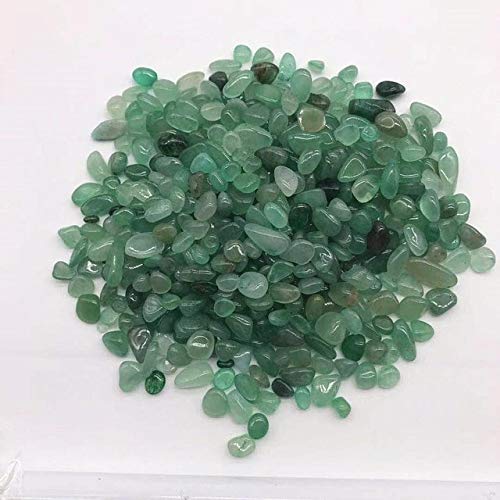 KAREXDecorative Pebbles - 100g/Bag Mixed Quartz Crystal Stone Rock Gravel Tumble Stones Minerals For Fish Tank Aquarium Garden Decoration (Green fluorite 100g)