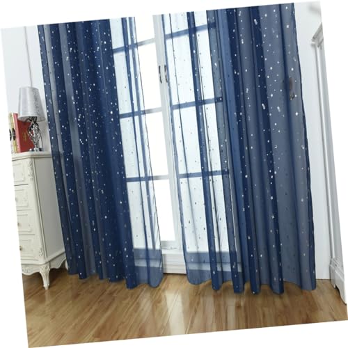 Cortinas transparentes de gasa con brillo plateado para ventanas elegantes 7