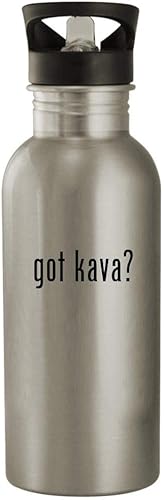 Knick Knack Gifts got kava - 20oz Stainless Steel Water Bottle, Silver