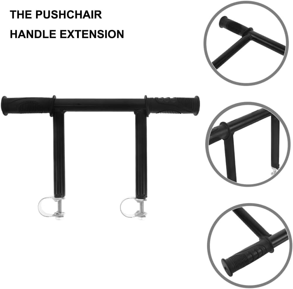 Extension de poignée de poussette, extension en métal pour chariot, barre d'accoudoir de poussette, accessoire de remplacement pour poussette d'enfant