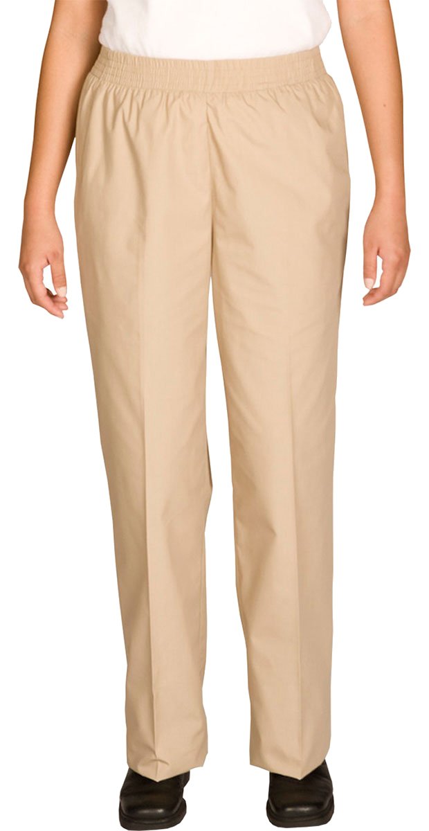 Ed Garments Elastic Waistband Housekeeping Pant, TAN, X-Small