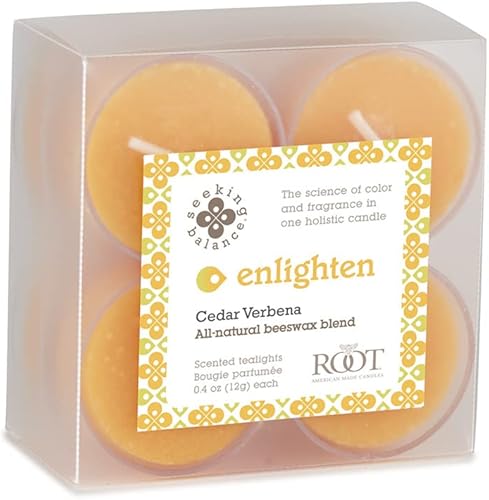 Seeking Balance - Velas de aromaterapia, velas de té, iluminar cedro verbena, 8 unidades