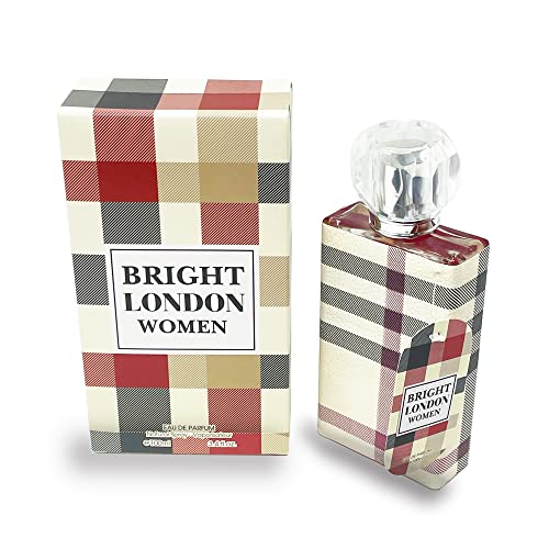 Meta-Bosem Bright London Women, Eau De Parfum Natural Spray Fragrance For Women - Sweet Blossom Notes - Luxury Fresh Scent - Great Holiday Gift - For All Day Use - A Classic Bottle, 3.4 Fluid Ounce/100Ml #TOP5