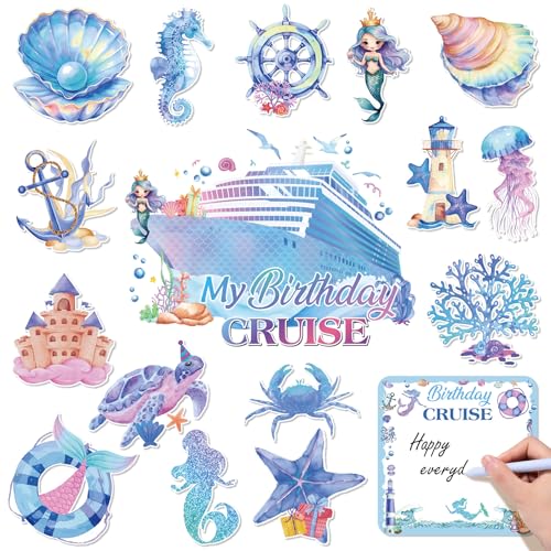 Set 18 imanes decorativos temáticos marinos para puertas