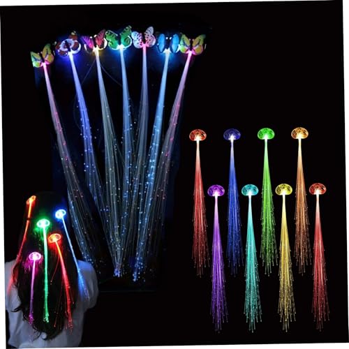 Pinces à cheveux lumineuses anti-glisse pour sécuriser et illuminer les coiffures de nuit